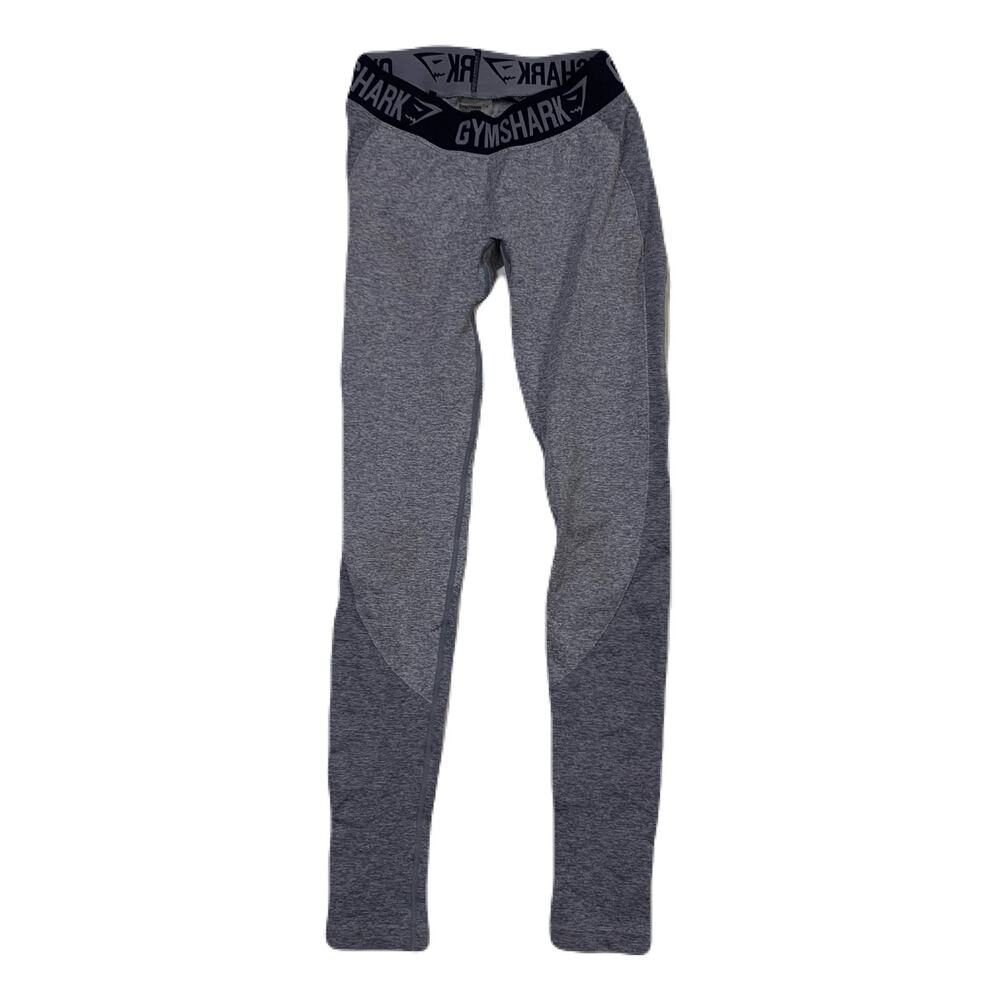 GymShark Dark Blue Gray Moisture Management Ribbed Leggings Small